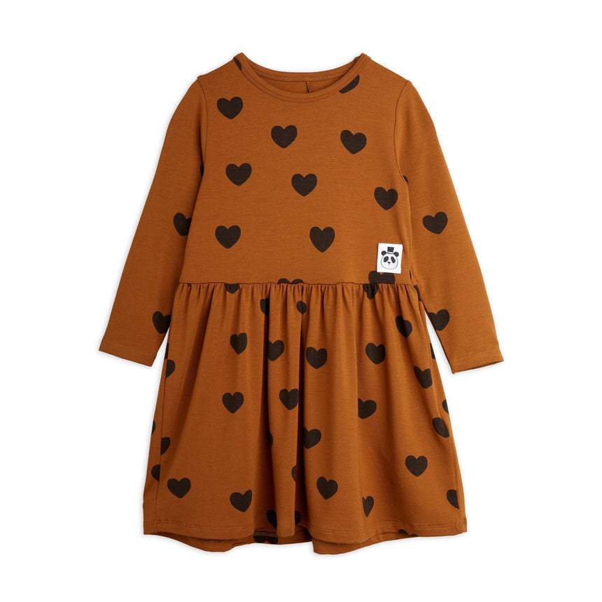 Mini Rodini - Basic hearts long-sleeved dress | Scout & Co