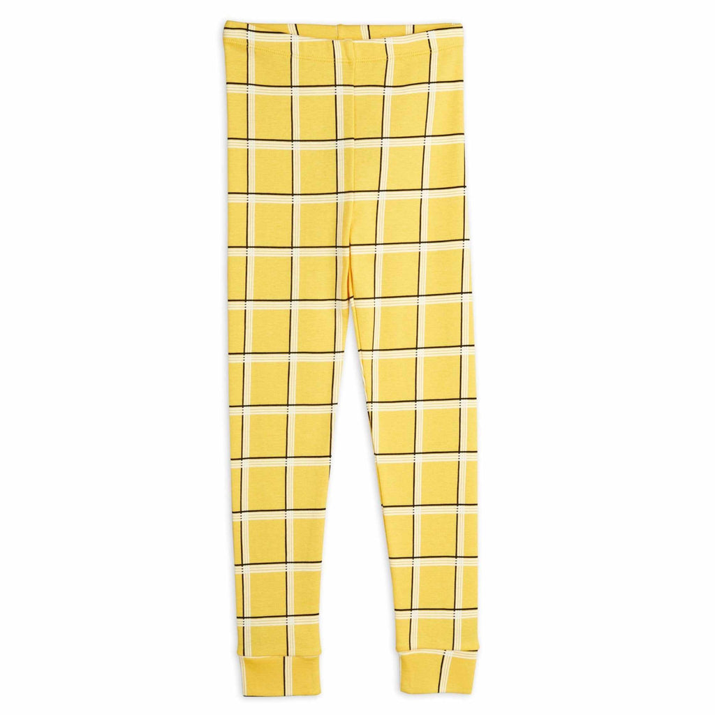Mini Rodini - Check leggings - yellow | Scout & Co