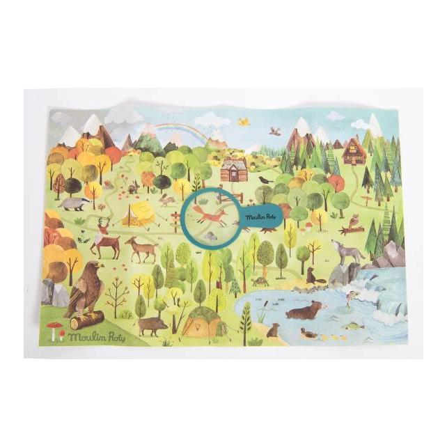Moulin Roty - Explorer's 96-piece jigsaw puzzle - Forest | Scout & Co