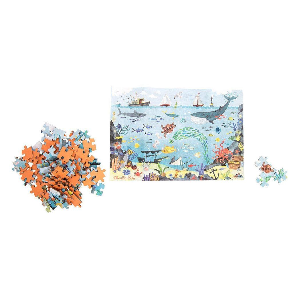 Moulin Roty - Explorer's 96-piece jigsaw puzzle - Ocean | Scout & Co