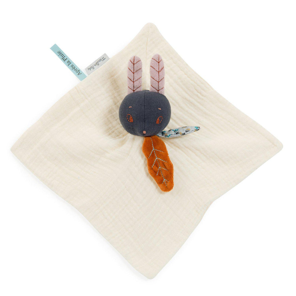 Moulin Roty - Lune the rabbit muslin comforter baby toy | Scout & Co