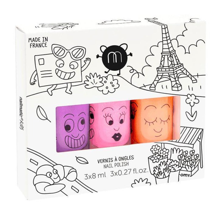 Nailmatic Kids - Paris set of three nail polishes - neon | Scout & Co