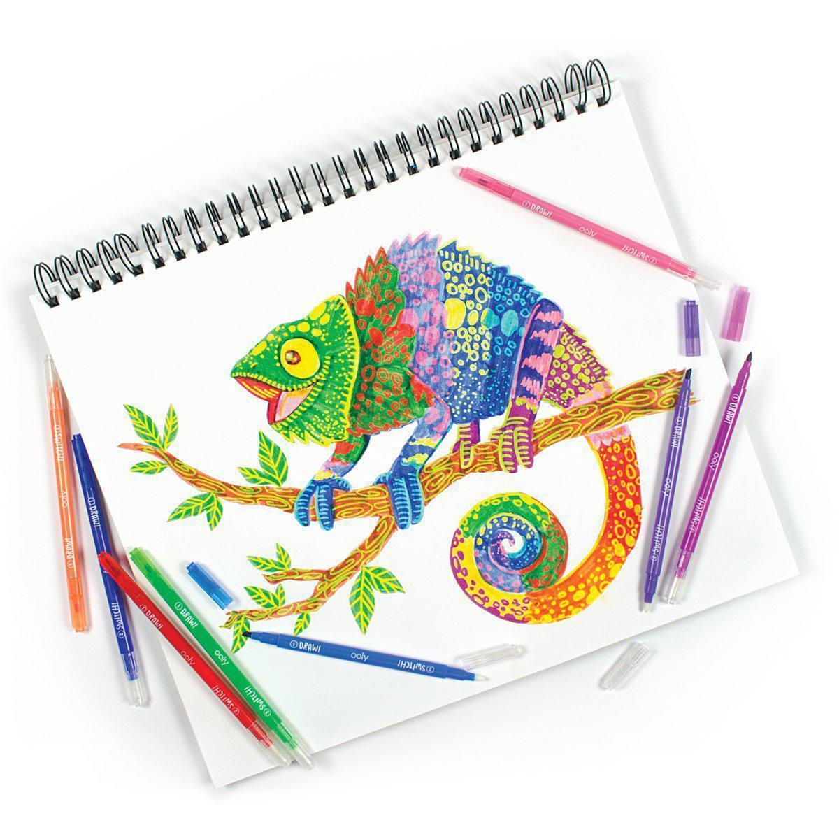 Ooly - Switch-eroo colour-changing markers - set of 12 | Scout & Co