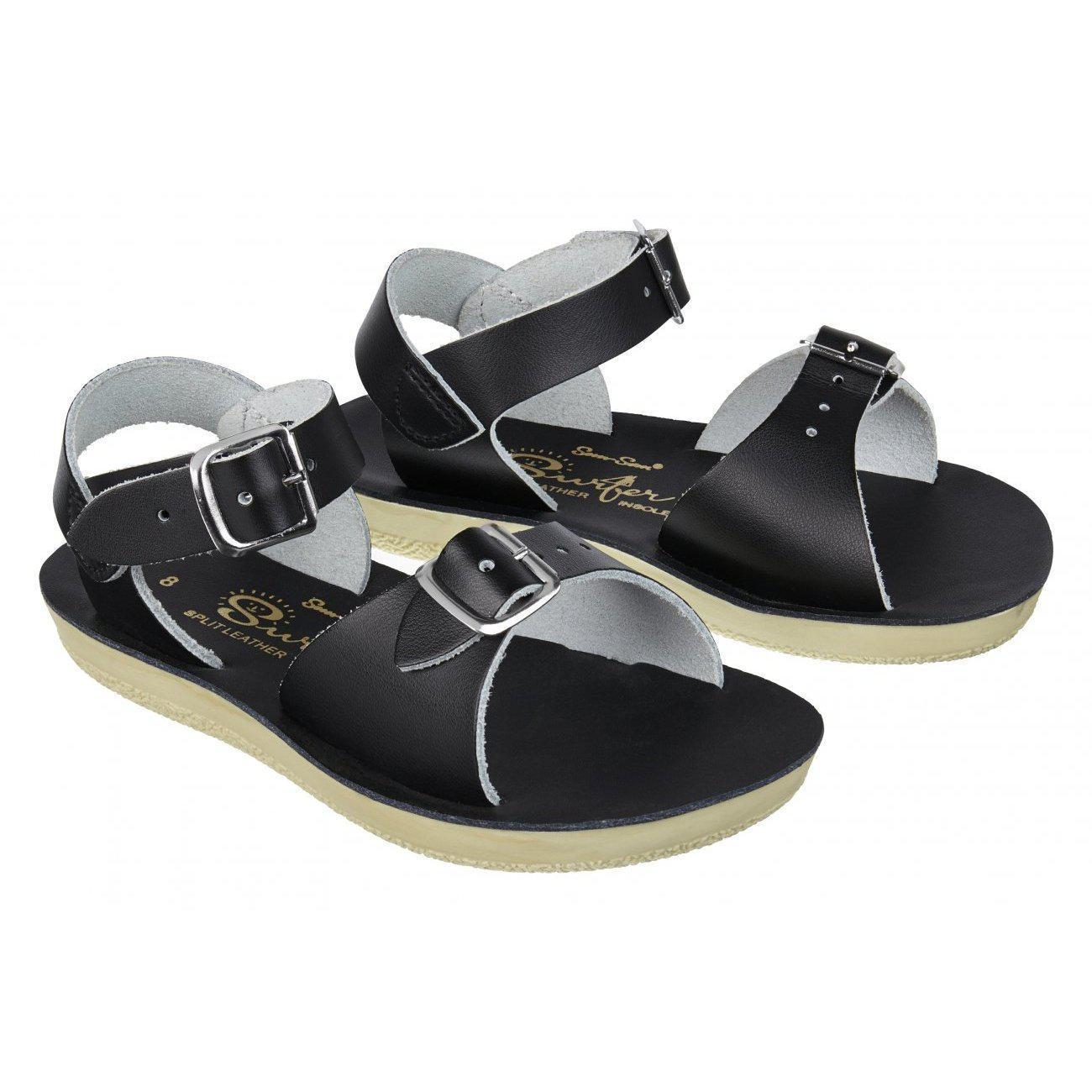Saltwater Surfer Sandals - Black - Kids | Scout & Co