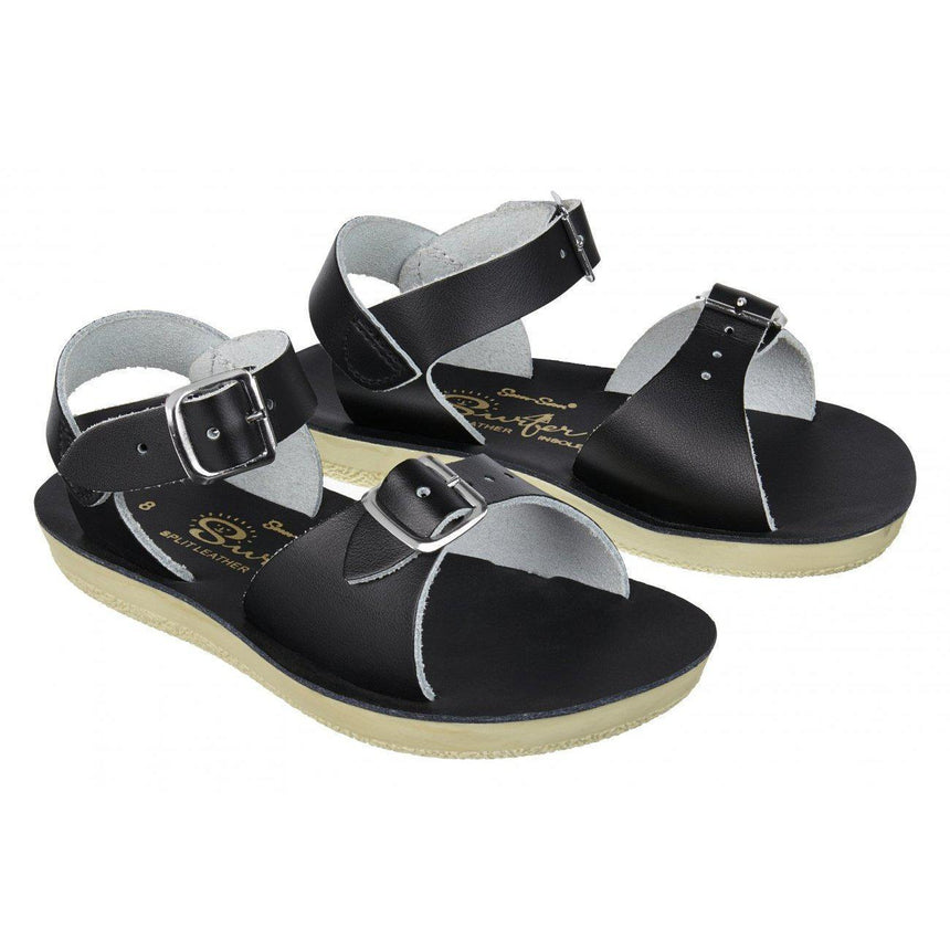 Saltwater Surfer Sandals - Black - Kids | Scout & Co