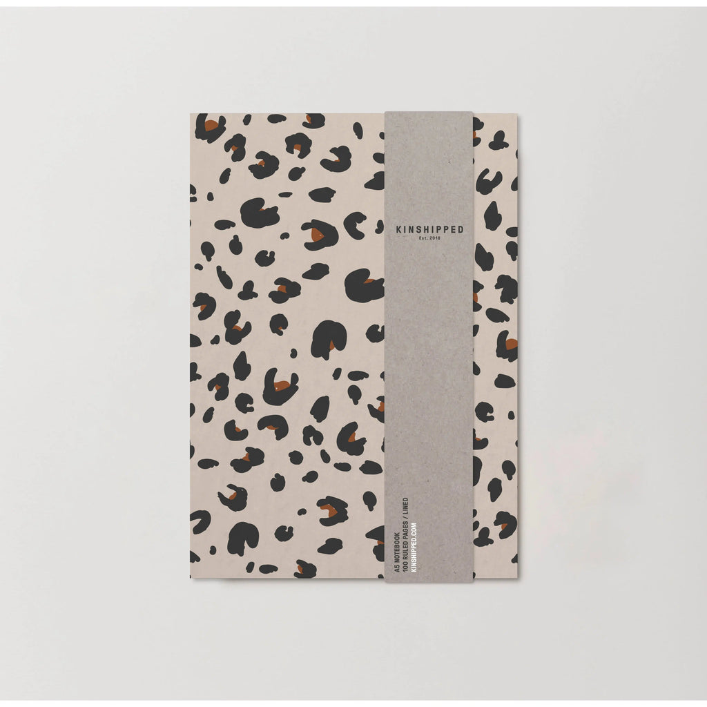 Kinshipped - Cream Leopard A5 notebook | Scout & Co
