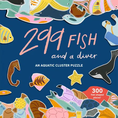 299 Fish (and a Diver) 300-piece jigsaw puzzle - Léa Maupetit | Scout & Co
