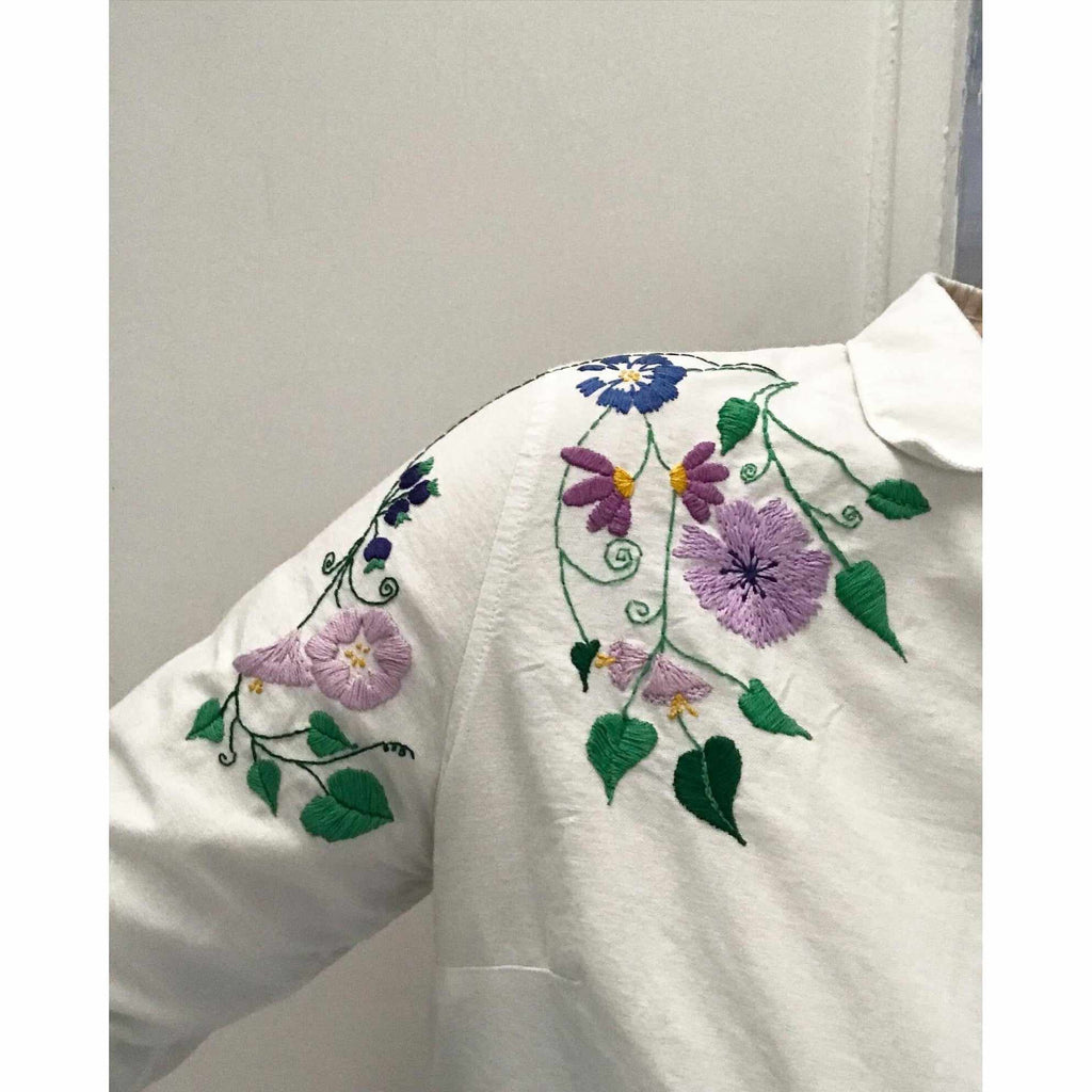 Britney Pompadour - Super Big Easy Embroidery Kit - Purple Flowers | Scout & Co