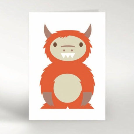 Dicky Bird - Orange Monster card | Scout & Co