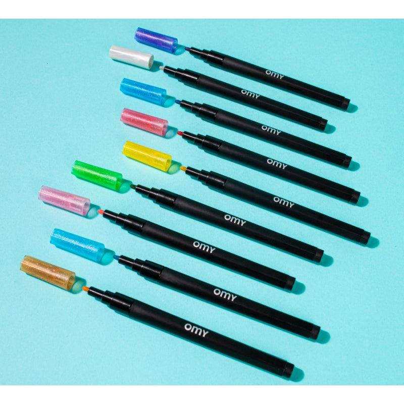 OMY - Glitter markers - box of 9 | Scout & Co
