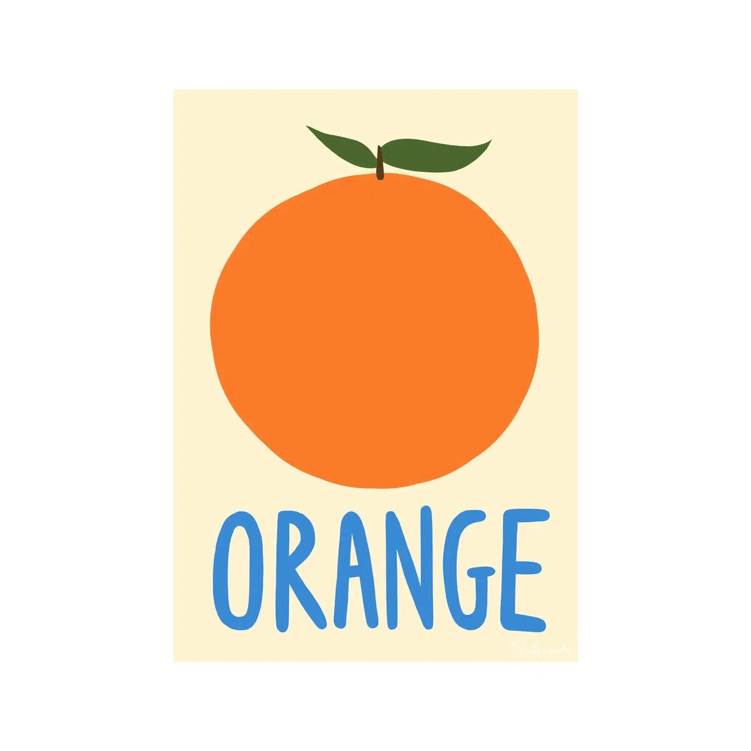 Wolfnoodle - A4 print - Orange | Scout & Co