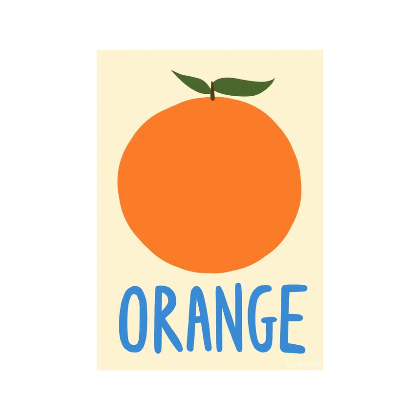 Wolfnoodle - A4 print - Orange | Scout & Co