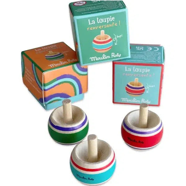 Moulin Roty Wooden Spinning Top UK Stockist Scout & Co