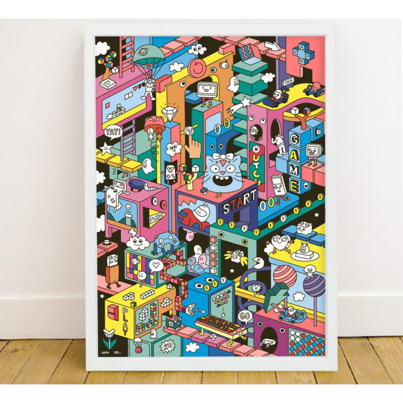 OMY - Giant poster & stickers - Video Games | Scout & Co