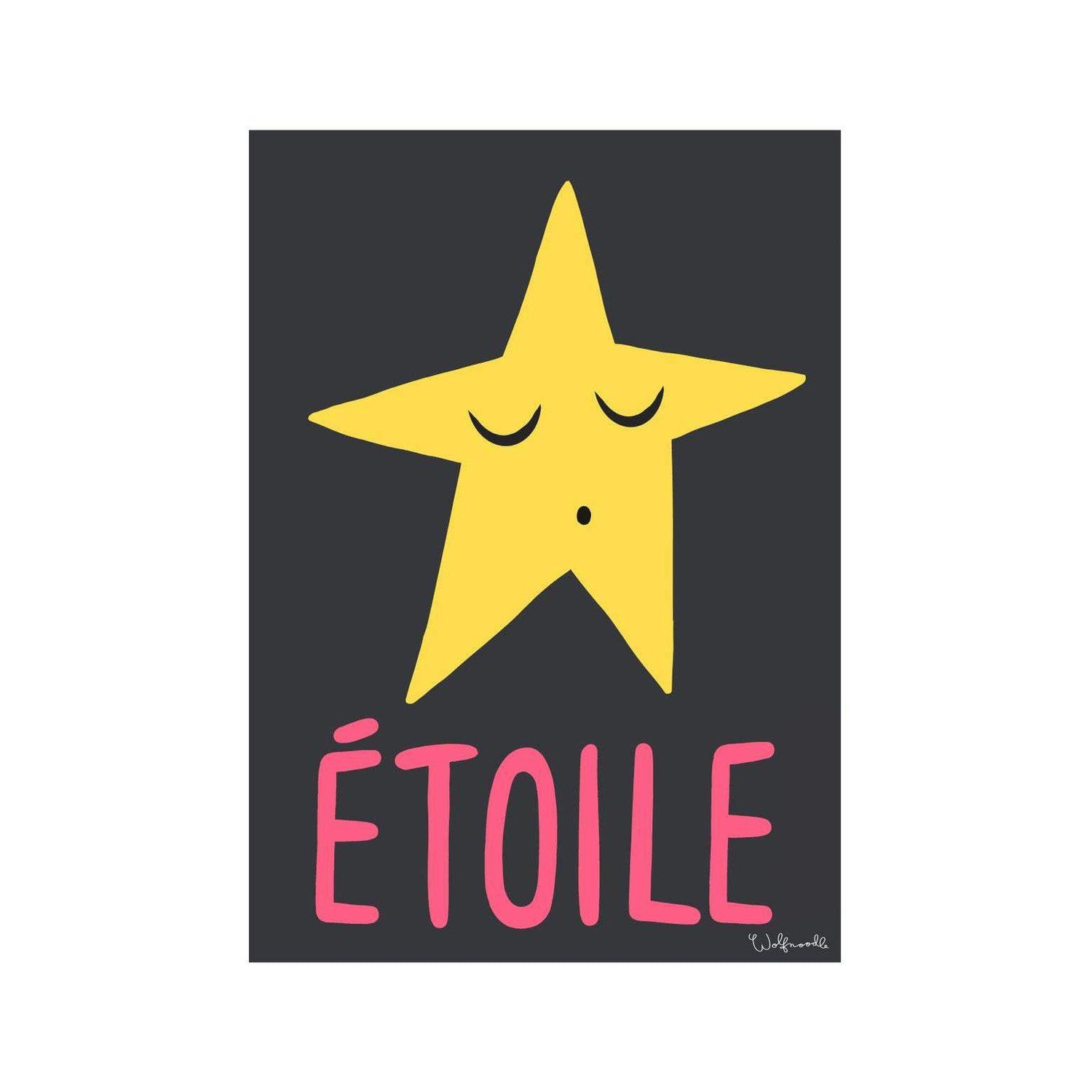 Wolfnoodle - A4 print - Etoile | Scout & Co