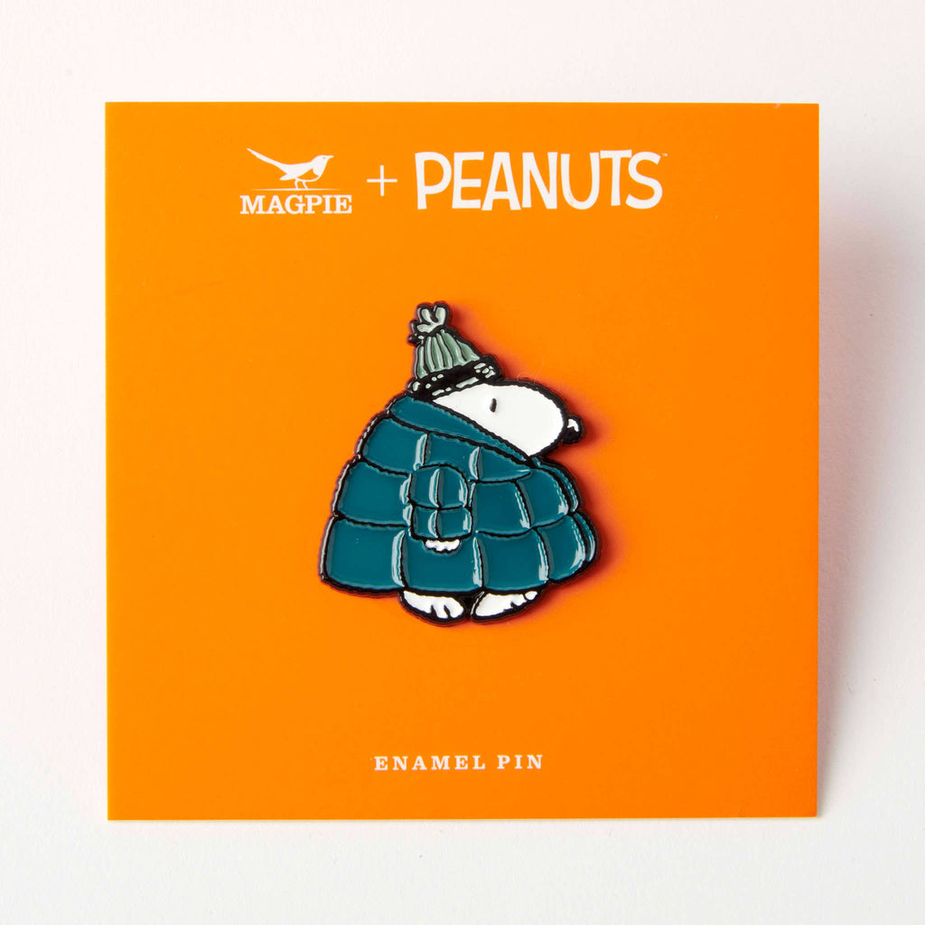 Magpie x Peanuts - Snoopy Puffa Vibes pin | Scout & Co