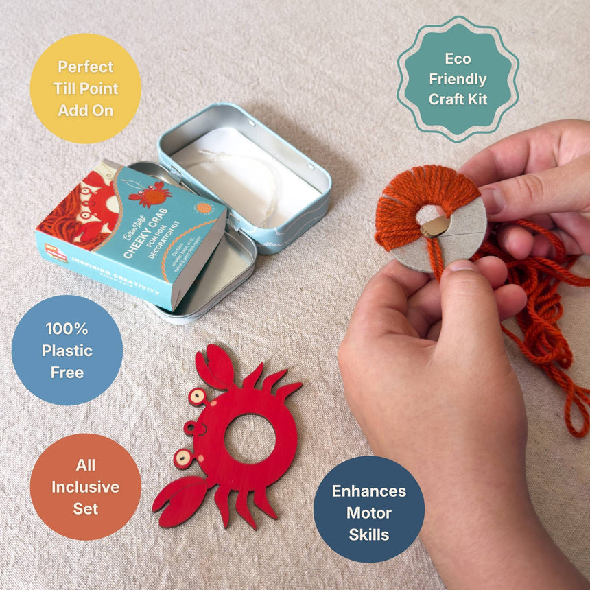 Cotton Twist - Make Your Own Pom Pom Crab Decoration Kit | Scout & Co