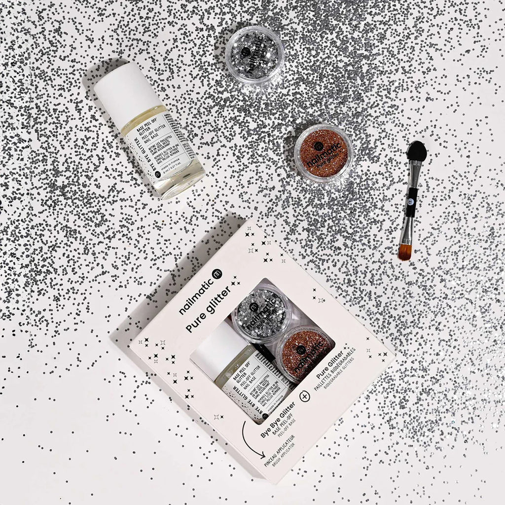 Nailmatic - Silver & Gold biodegradable glitter set | Scout & Co