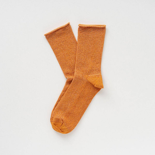 Klue - Glitter Lurex socks - Terracotta | Scout & Co