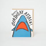 Egg Press - Shark Birthday Attack! letterpress card | Scout & Co