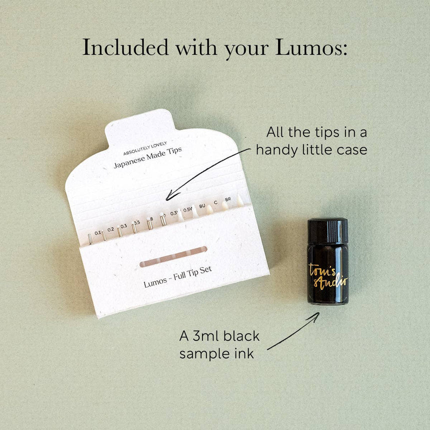 Tom's Studio - Lumos Mini refillable pen - Matte Midnight | Scout & Co