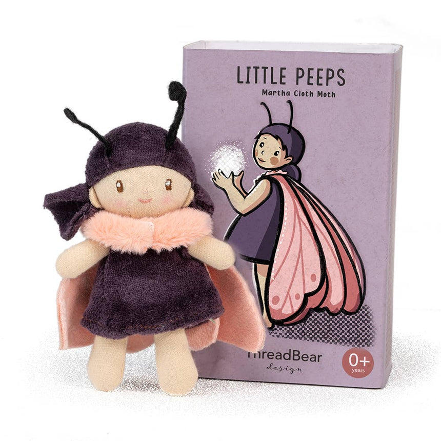 ThreadBear - Little Peeps toy - Martha Cloth Moth | Scout & Co
