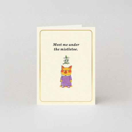 Studio Boketto x Richard Scarry - Meet Me Under The Mistletoe mini Christmas card | Scout & Co