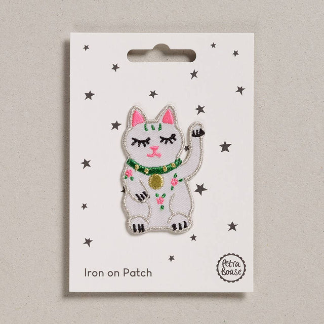 Petra Boase - Iron on Patch - Lucky Cat | Scout & Co