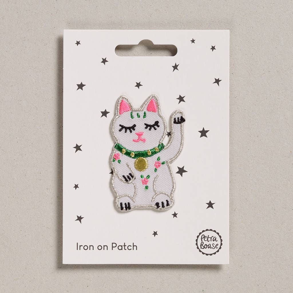 Petra Boase - Iron on Patch - Lucky Cat | Scout & Co