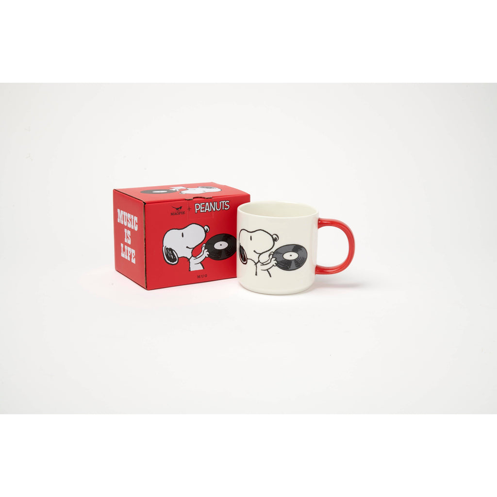 Magpie x Peanuts - Snoopy 'Music is Life' Vinyl mug | Scout & Co