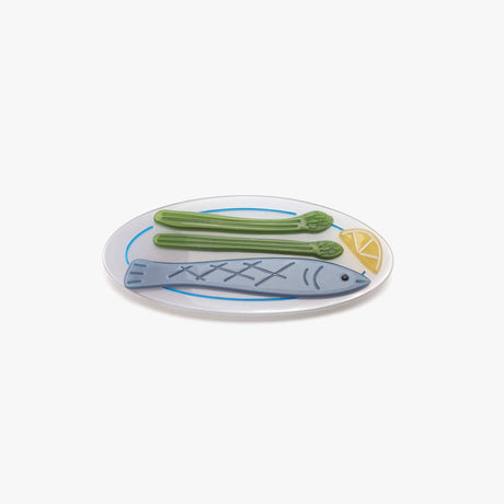 Winona Irene - Poisson Sardine fish plate hair clip