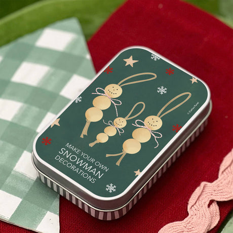 Cotton Twist - Make Your Own Christmas Snowman decorations tin | Scout & Co