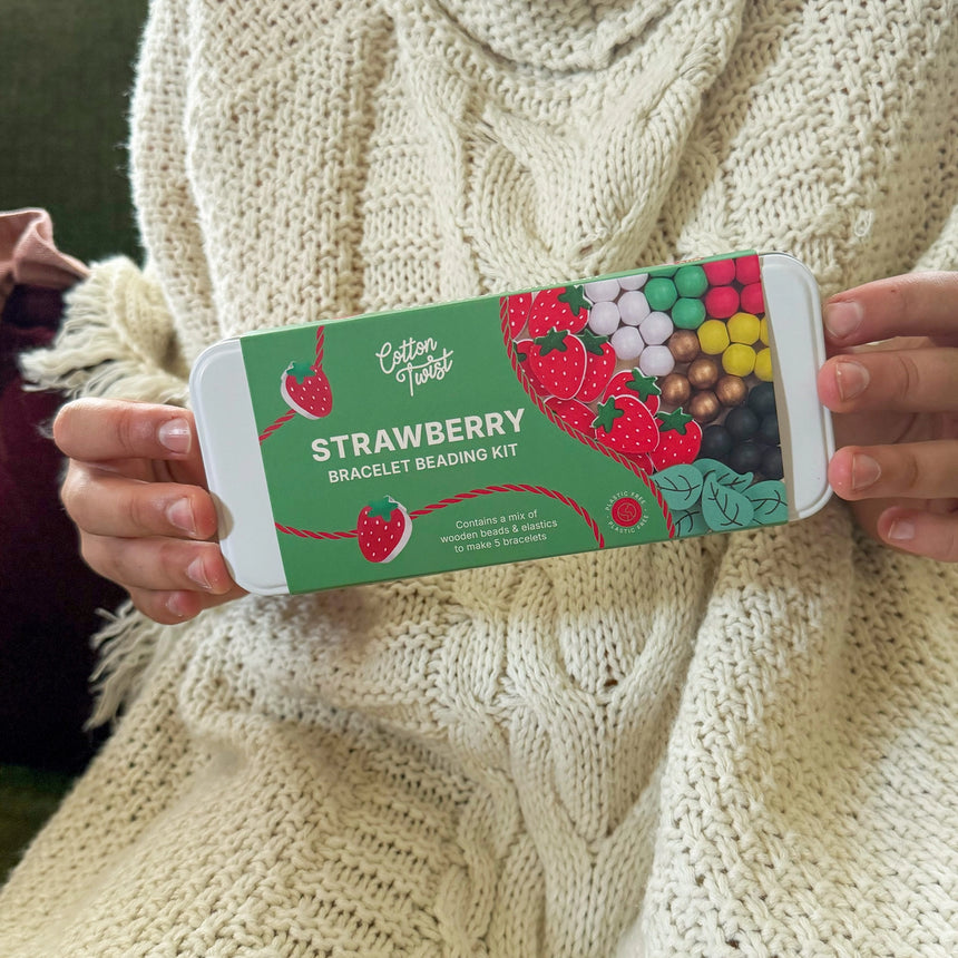 Cotton Twist - Strawberry Bracelet Bead Kit in a Tin | Scout & Co