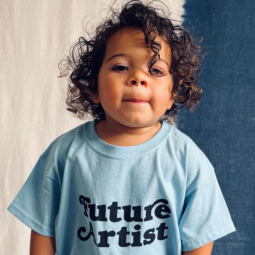 Young Double x Scout & Co exclusive - Future Artist T-shirt - Ice Blue | Scout & Co