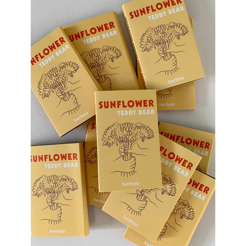Herboo x Scout & Co exclusive - Sunflower 'Teddy Bear' seeds | Scout & Co