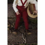 Silly Silas - Footed cotton tights with braces - Maple Leaf | Scout & Co