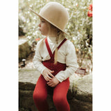 Silly Silas - Footed cotton tights with braces - Maple Leaf | Scout & Co