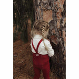 Silly Silas - Footed cotton tights with braces - Maple Leaf | Scout & Co