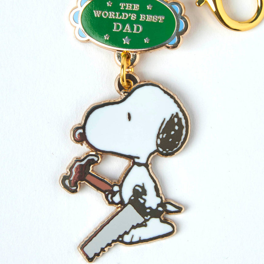 Magpie x Peanuts - World's Best Dad keyring | Scout & Co