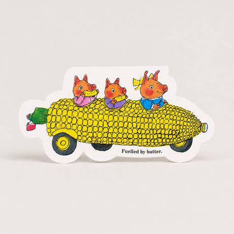 Studio Boketto x Richard Scarry - Corn on the Cob die-cut card | Scout & Co