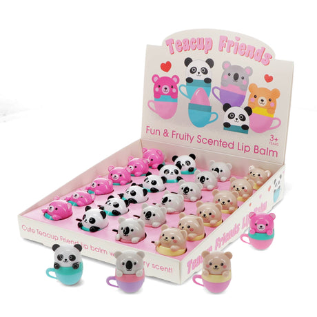 Rex - Teacup Animal Friends mini berry scented lip balm | Scout & Co