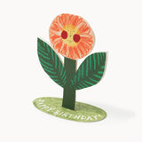 Hadley - Happy Birthday Flower stand-up card | Scout & Co