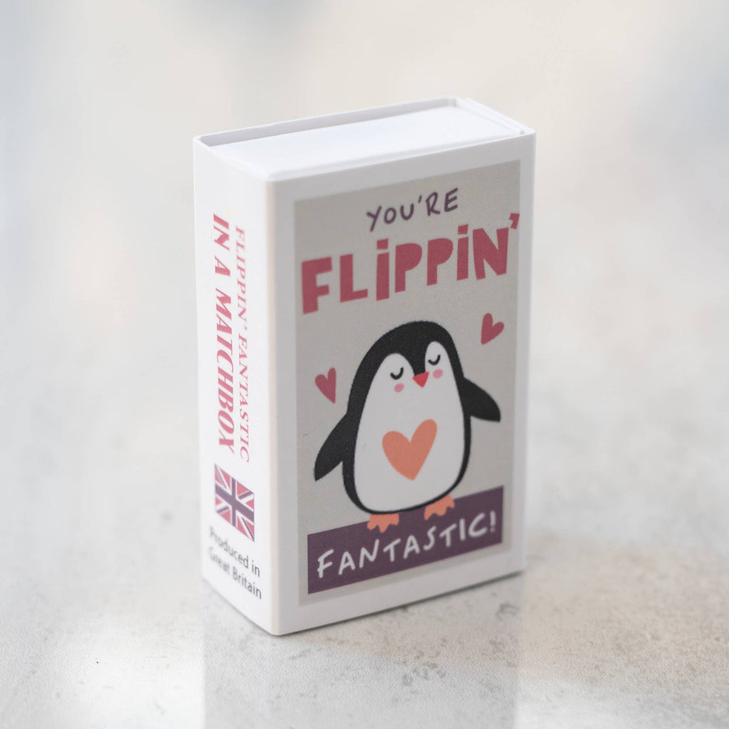 You're Flippin' Fantastic Wool Felt Penguin In A Matchbox | Scout & Co