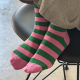Le Bon Shoppe - Wide Wally socks - Pink / Green | Scout & Co