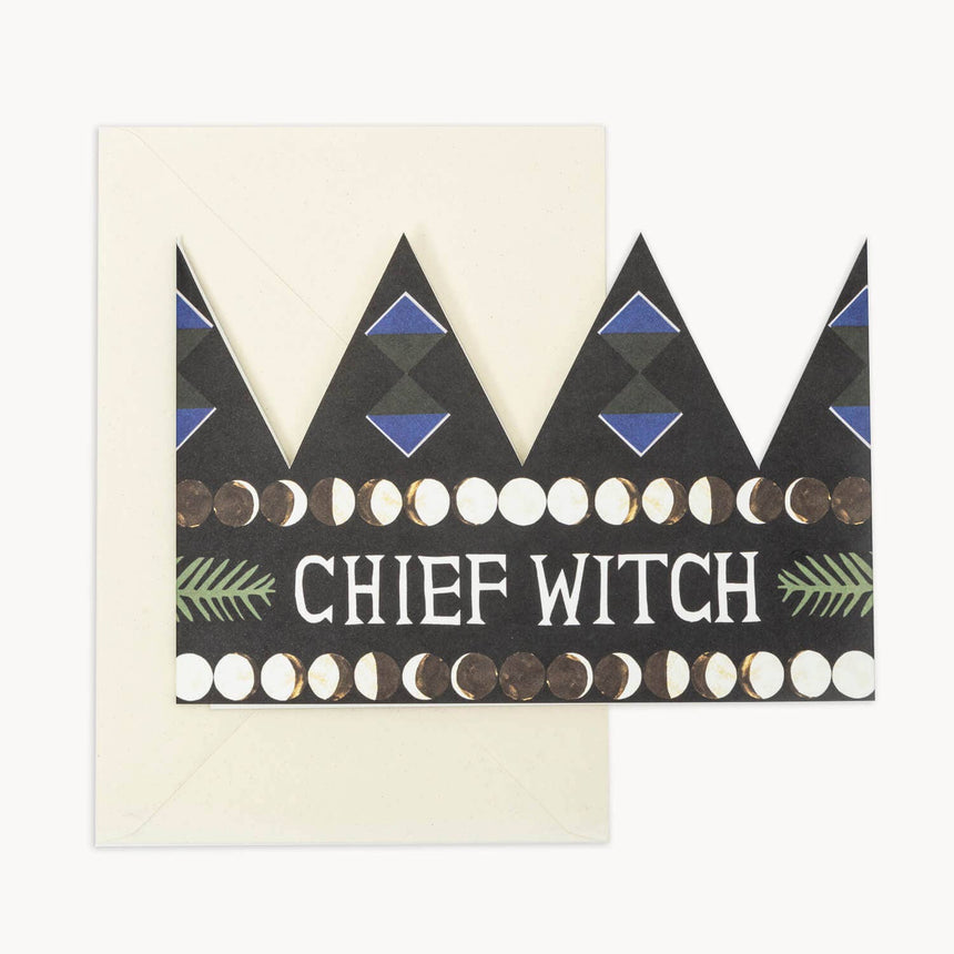 Hadley - Chief Witch party hat card | Scout & Co