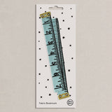 Petra Boase - Embroidered Fabric Bookmark- Blue Retro Tape Measure | Scout & Co