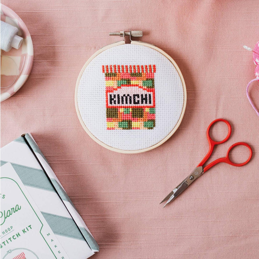 Cotton Clara - Kimchi Cross Stitch Kit | Scout & Co