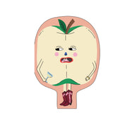 Eat The Moon - Hey Apple! die cut card | Scout & Co