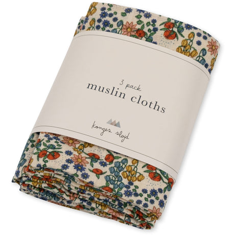 Konges Sløjd - Muslin cloths 3 pack - Bibi Fleur | Scout & Co