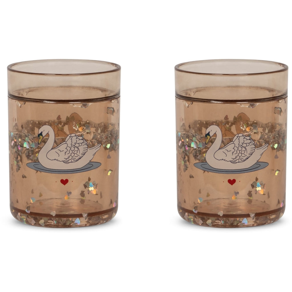 Konges Sløjd - Glitter cups - set of 2 - Swan | Scout & Co